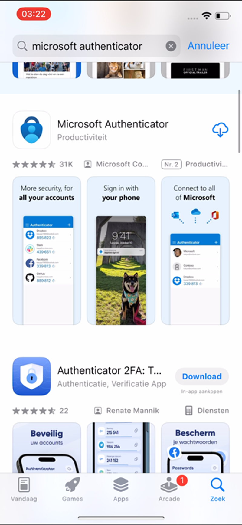 Easy Office Online | Handleiding instellen Microsoft Authenticator-app.