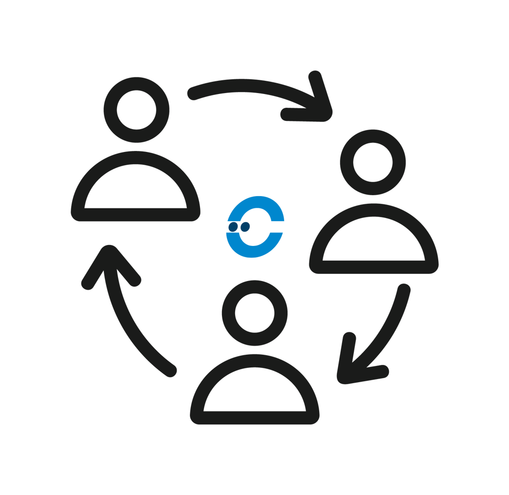 Samenwerken met logo